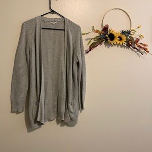 XL Gray Knit Maurices Cardigan